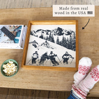 Retro Ski Run Serving Tray