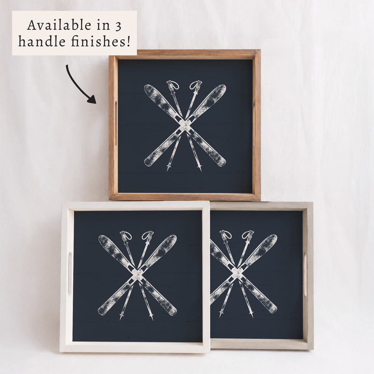 Skis Serving Tray
