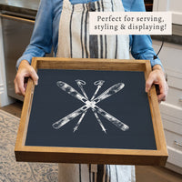 Skis Serving Tray