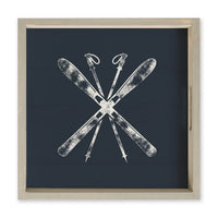 Skis Serving Tray