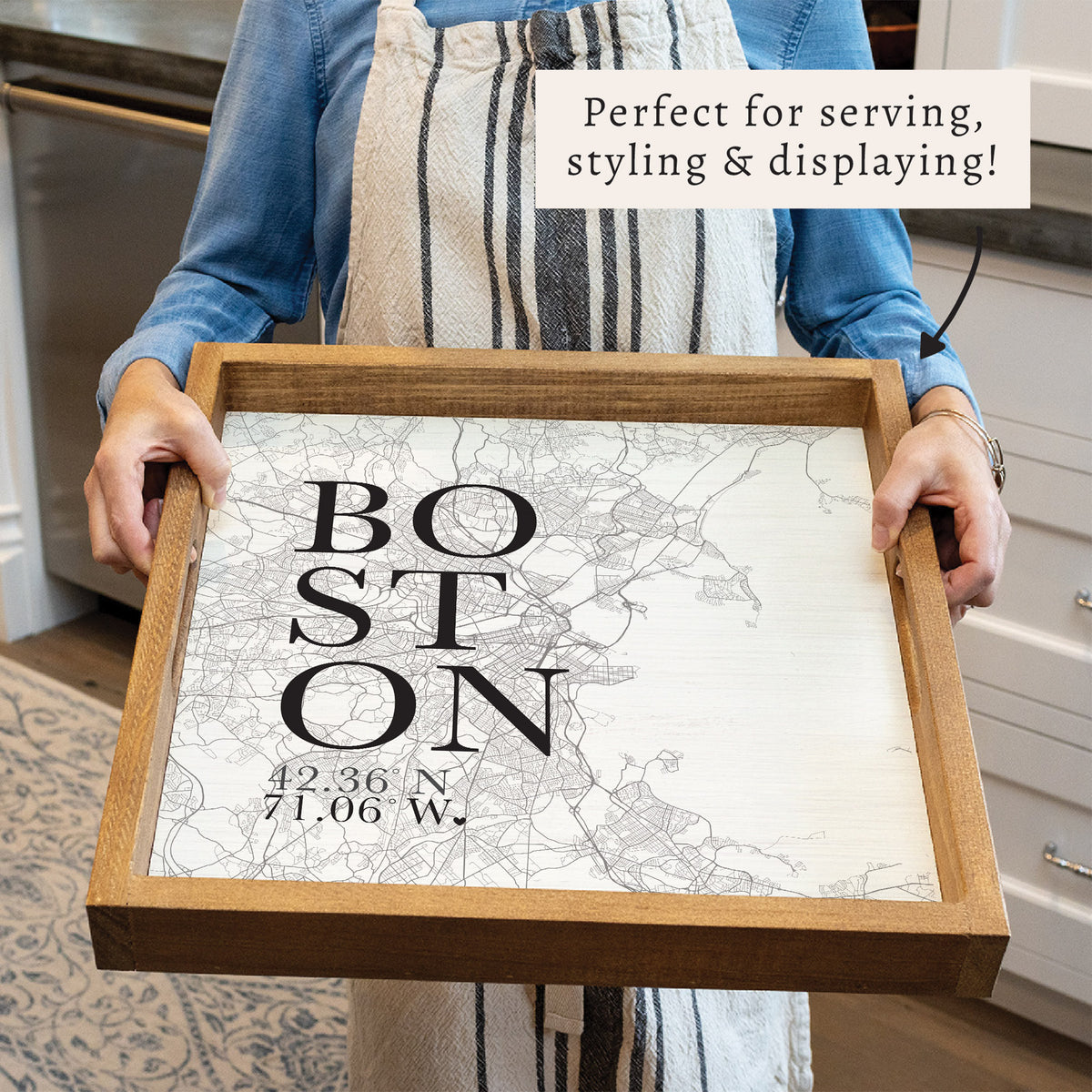 Boston City Grid Serving Tray