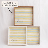 Seagull Stripe Personalized Serving Tray