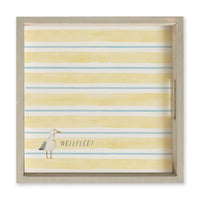 Seagull Stripe Personalized Serving Tray