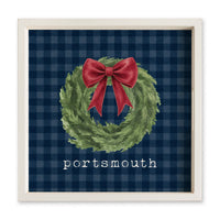 Holiday Wreath Personalized Serving Tray