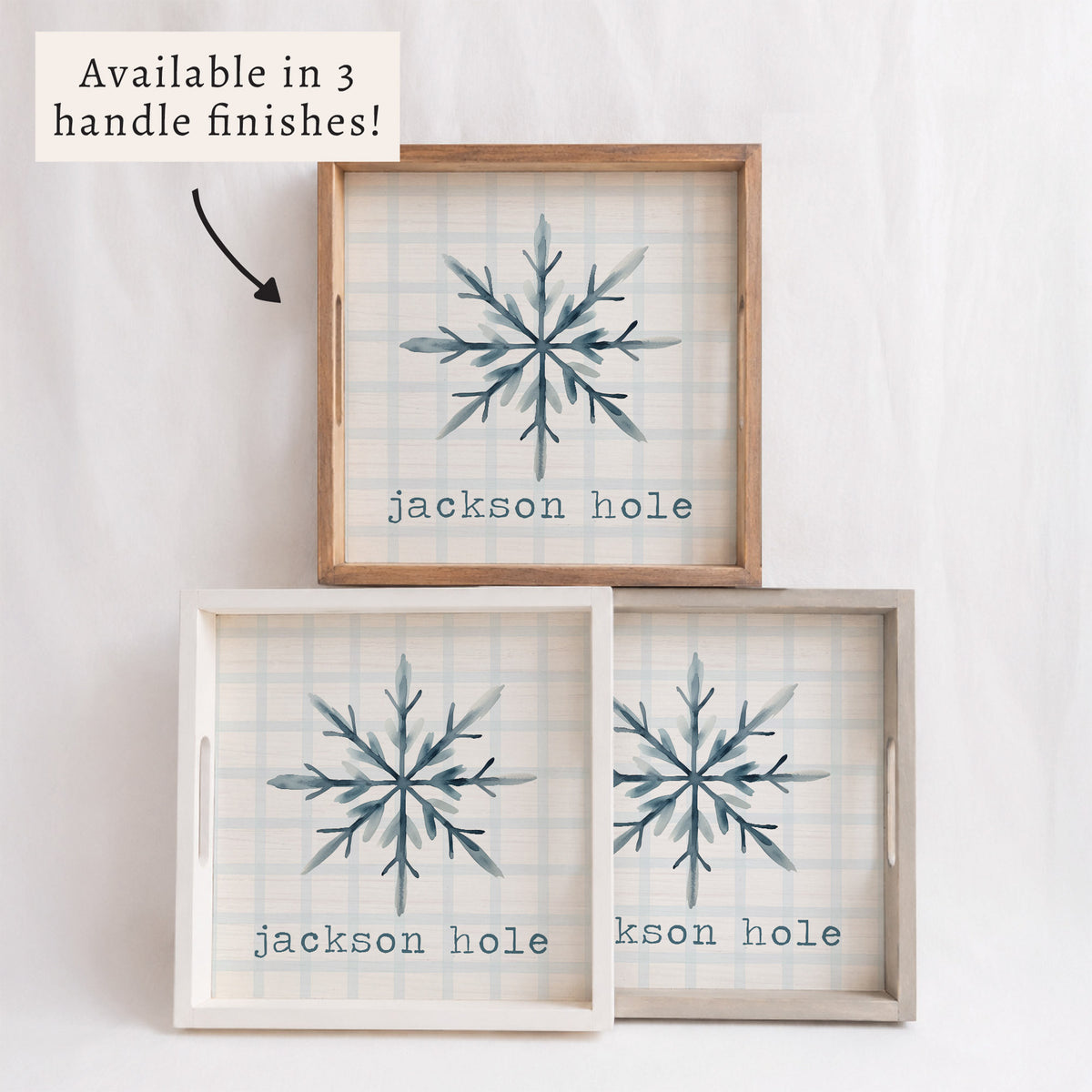 Snowflake Personalized Serving Tray
