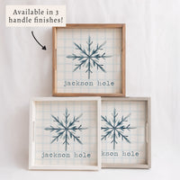 Snowflake Personalized Serving Tray