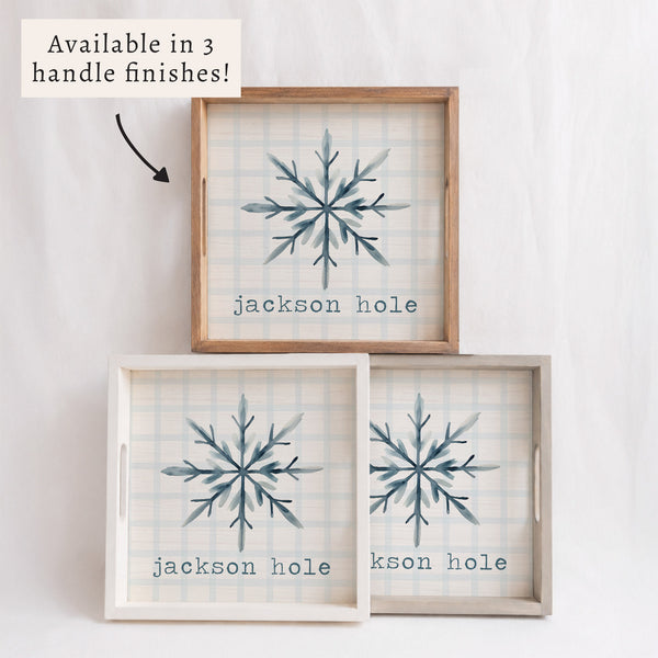 Snowflake Personalized Serving Tray