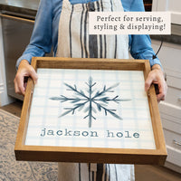 Snowflake Personalized Serving Tray