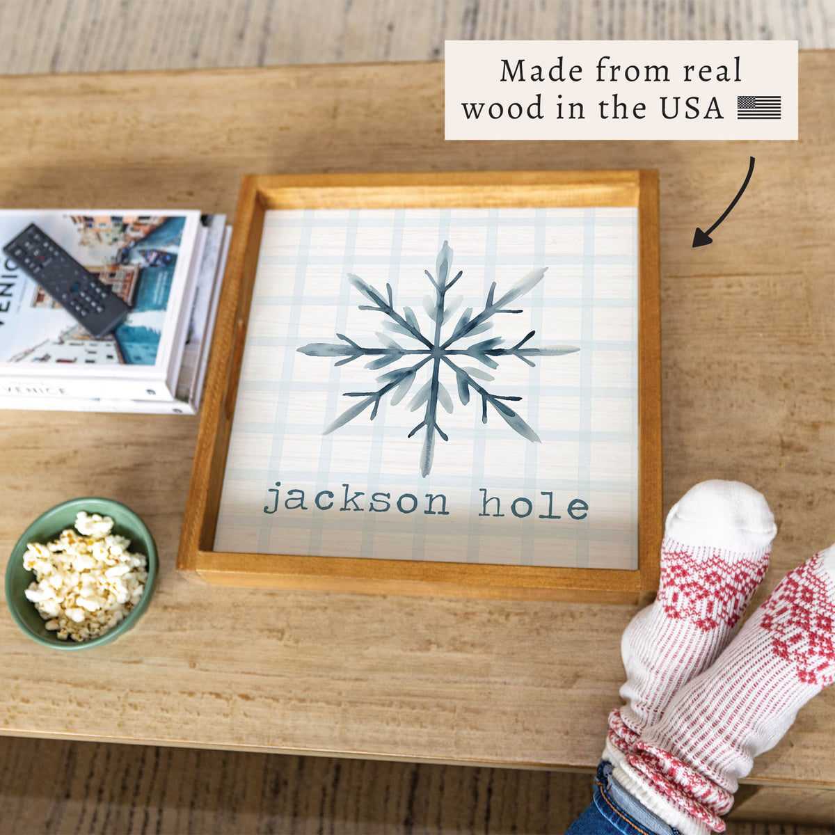 Snowflake Personalized Serving Tray