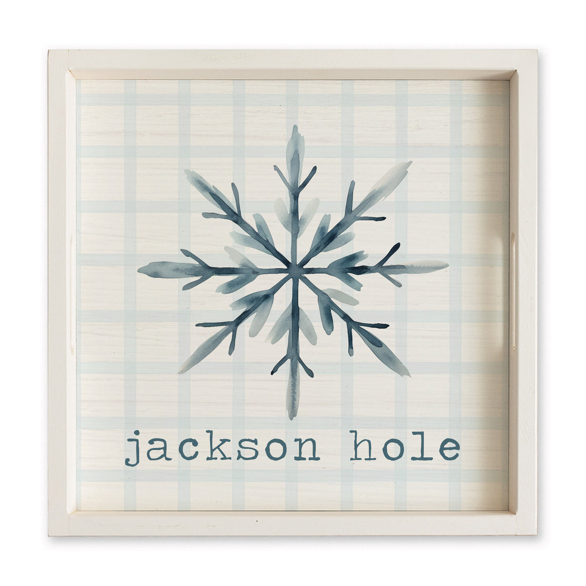 Snowflake Personalized Serving Tray