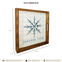 Snowflake Personalized Serving Tray