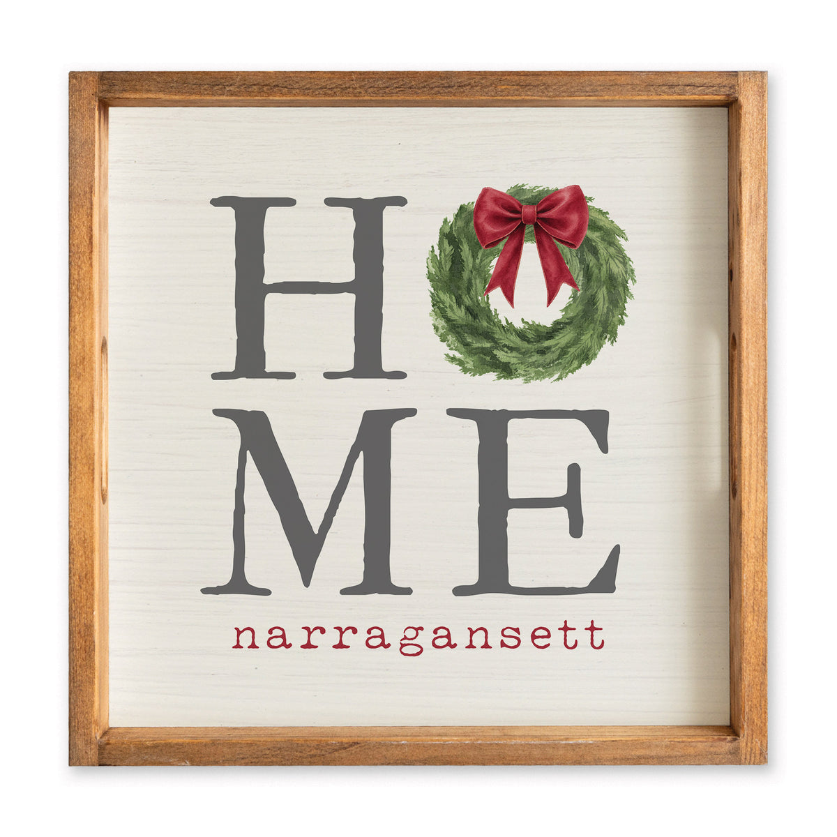 Holiday Home Personalized Serving Tray