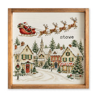 Holiday Village Personalized Serving Tray