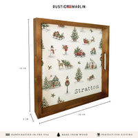 Holiday Hometown Icons Personalized Serving Tray