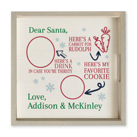 Dear Santa Multicolor Personalized Serving Tray