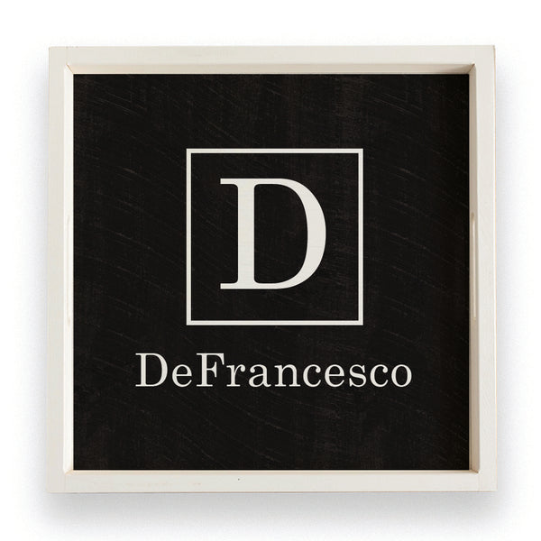Initial Family Name Personalized Serving Tray