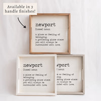 Home Definition Personalized Serving Tray