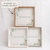 Greenery Frame Personalized Serving Tray