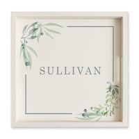 Greenery Frame Personalized Serving Tray