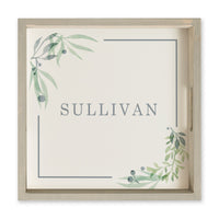 Greenery Frame Personalized Serving Tray