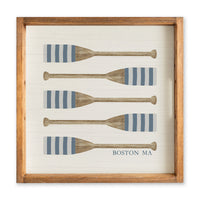 Striped Oars Personalized Serving Tray