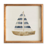Watercolor Sailboat Personalized Serving Tray