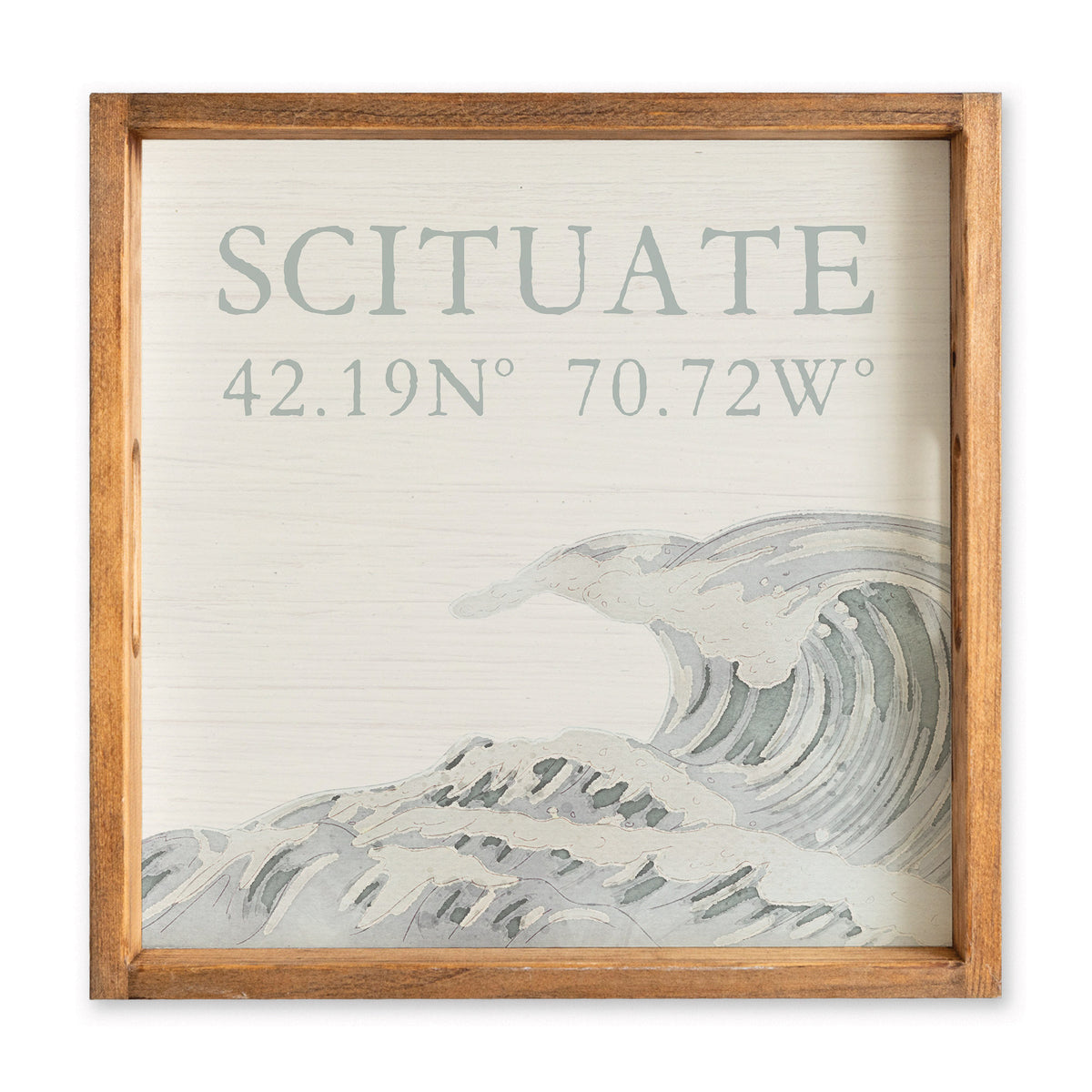Coastal Wave Personalized Serving Tray
