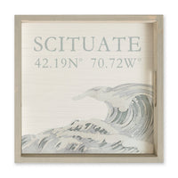 Coastal Wave Personalized Serving Tray