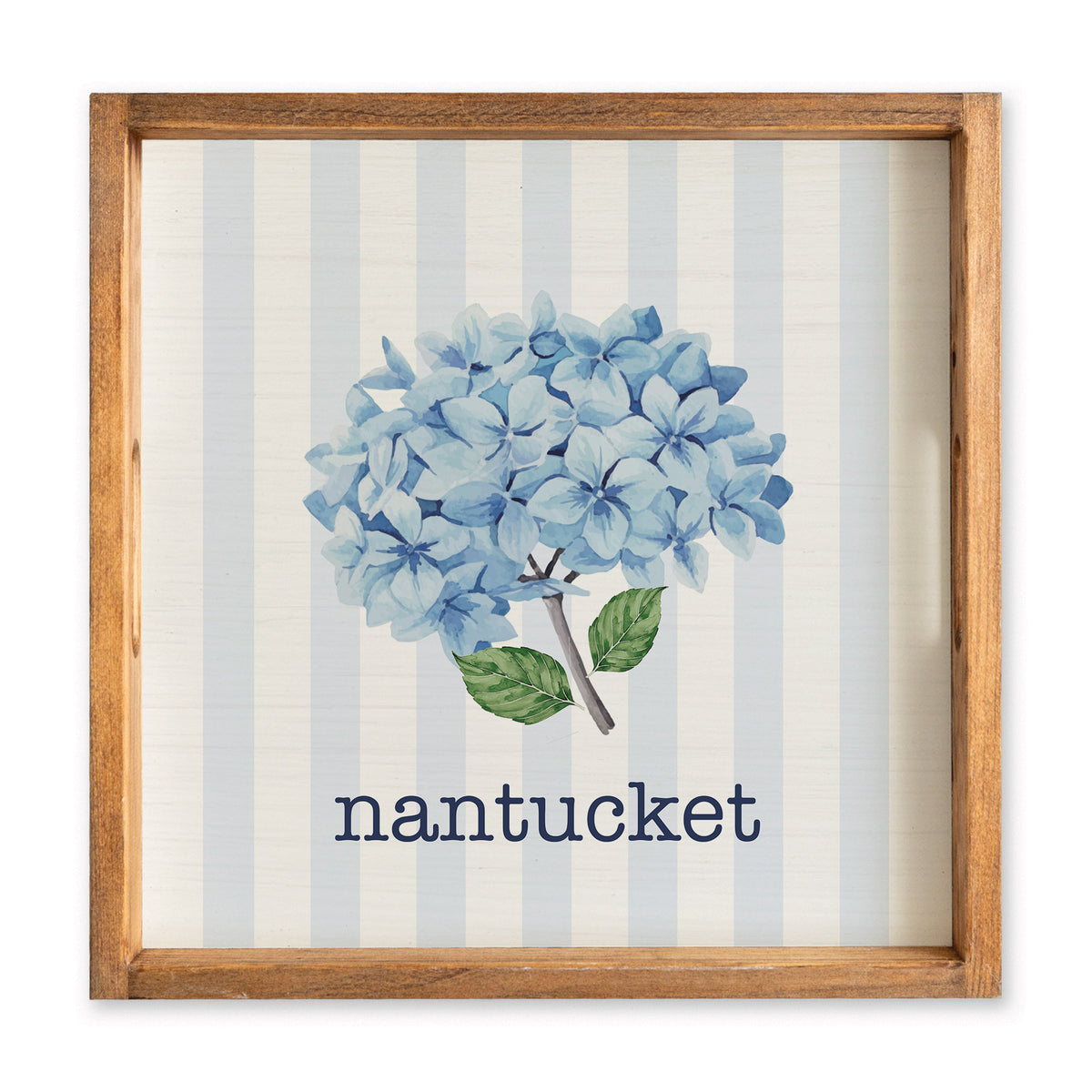 Blooming Hydrangea Personalized Serving Tray