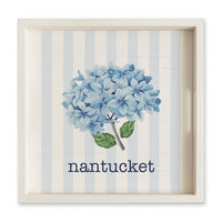 Blooming Hydrangea Personalized Serving Tray