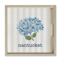 Blooming Hydrangea Personalized Serving Tray