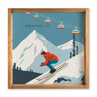 Bluebird Ski Day Personalized Serving Tray