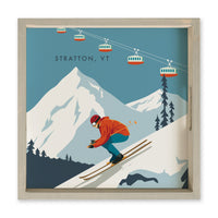 Bluebird Ski Day Personalized Serving Tray