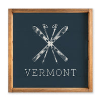 Skis Personalized Serving Tray