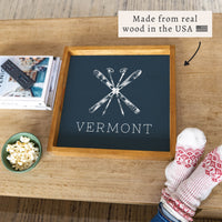 Skis Personalized Serving Tray