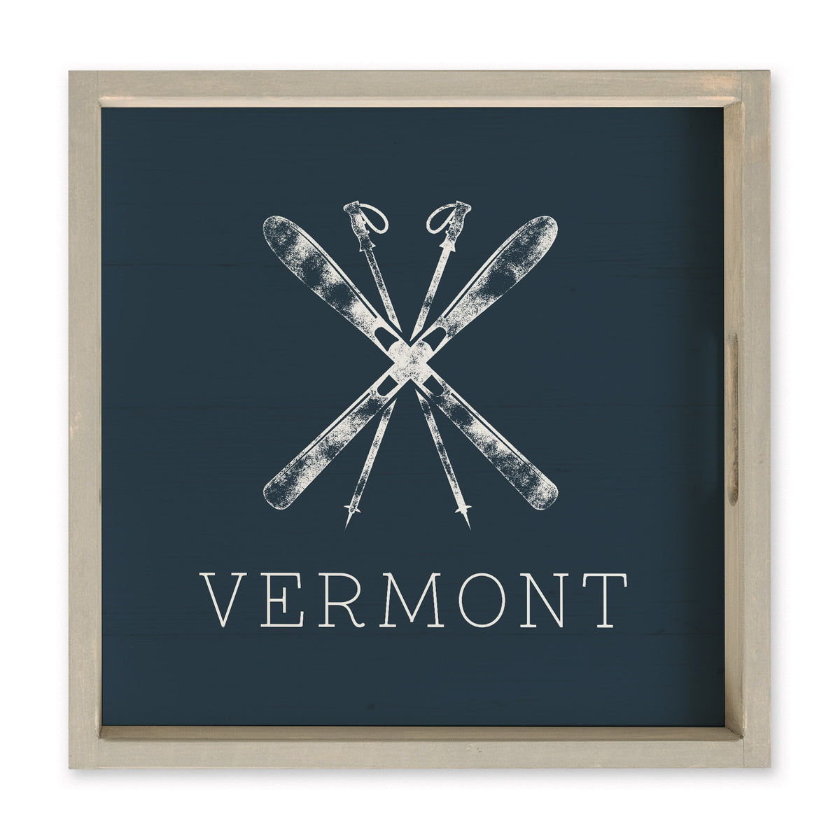Skis Personalized Serving Tray