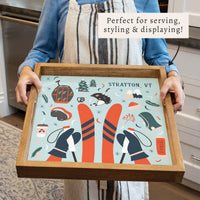 Chairlift Charm Personalized Serving Tray