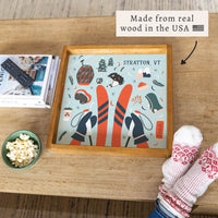 Chairlift Charm Personalized Serving Tray