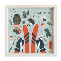Chairlift Charm Personalized Serving Tray