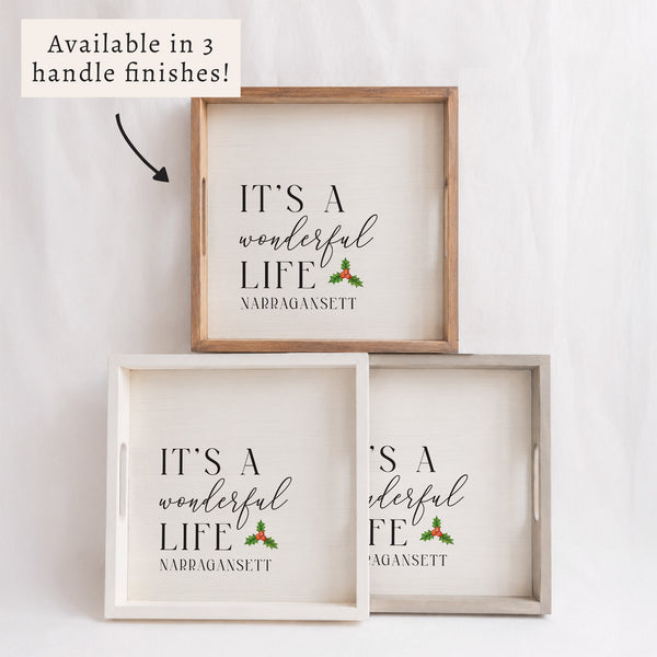 It's a Wonderful Life Personalized Serving Tray
