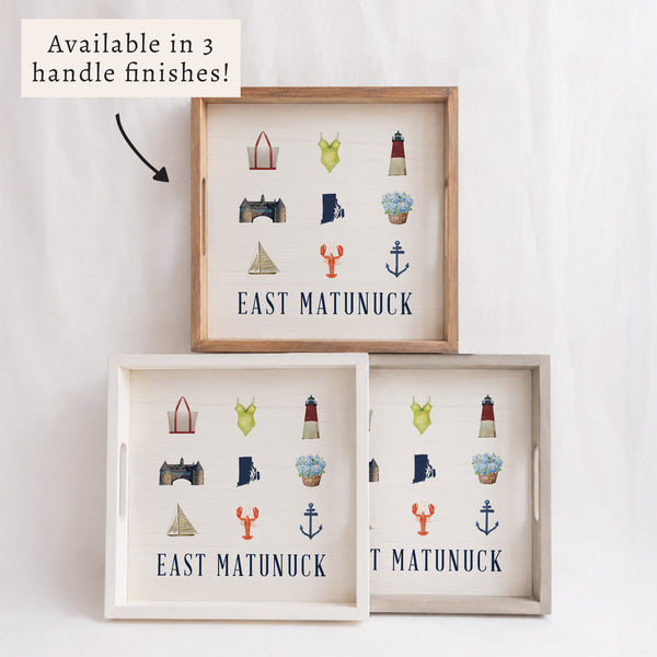 Rhode Island Icons Personalized Serving Tray