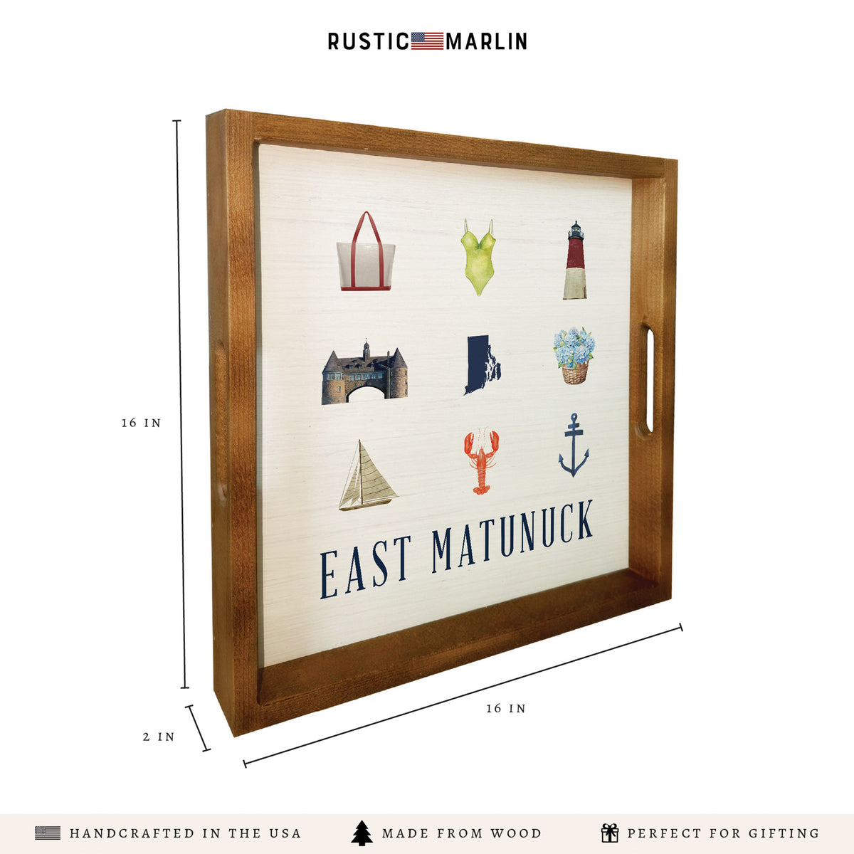 Rhode ISL And Icons Personalized Serving Tray