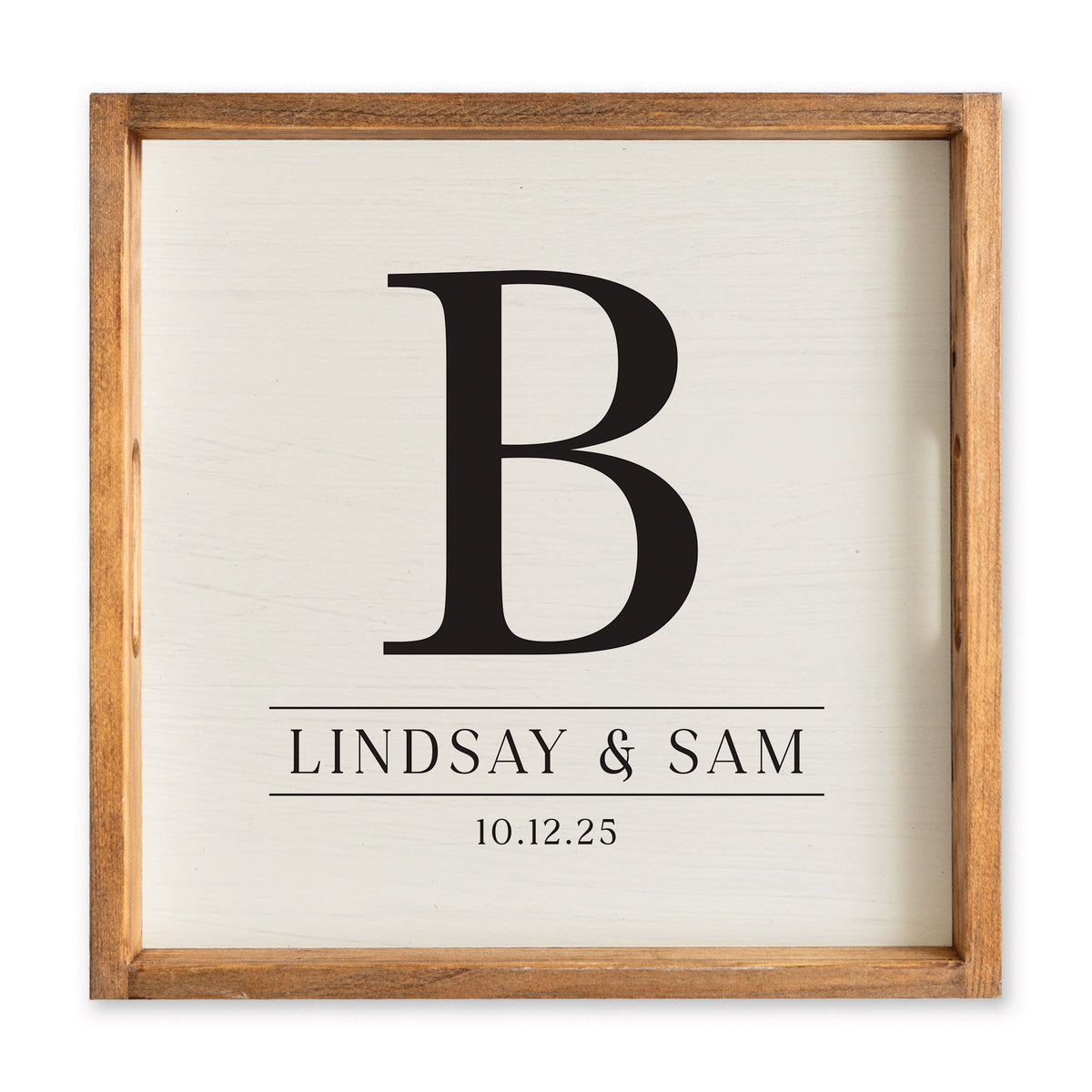 Initial Personalized Serving Tray