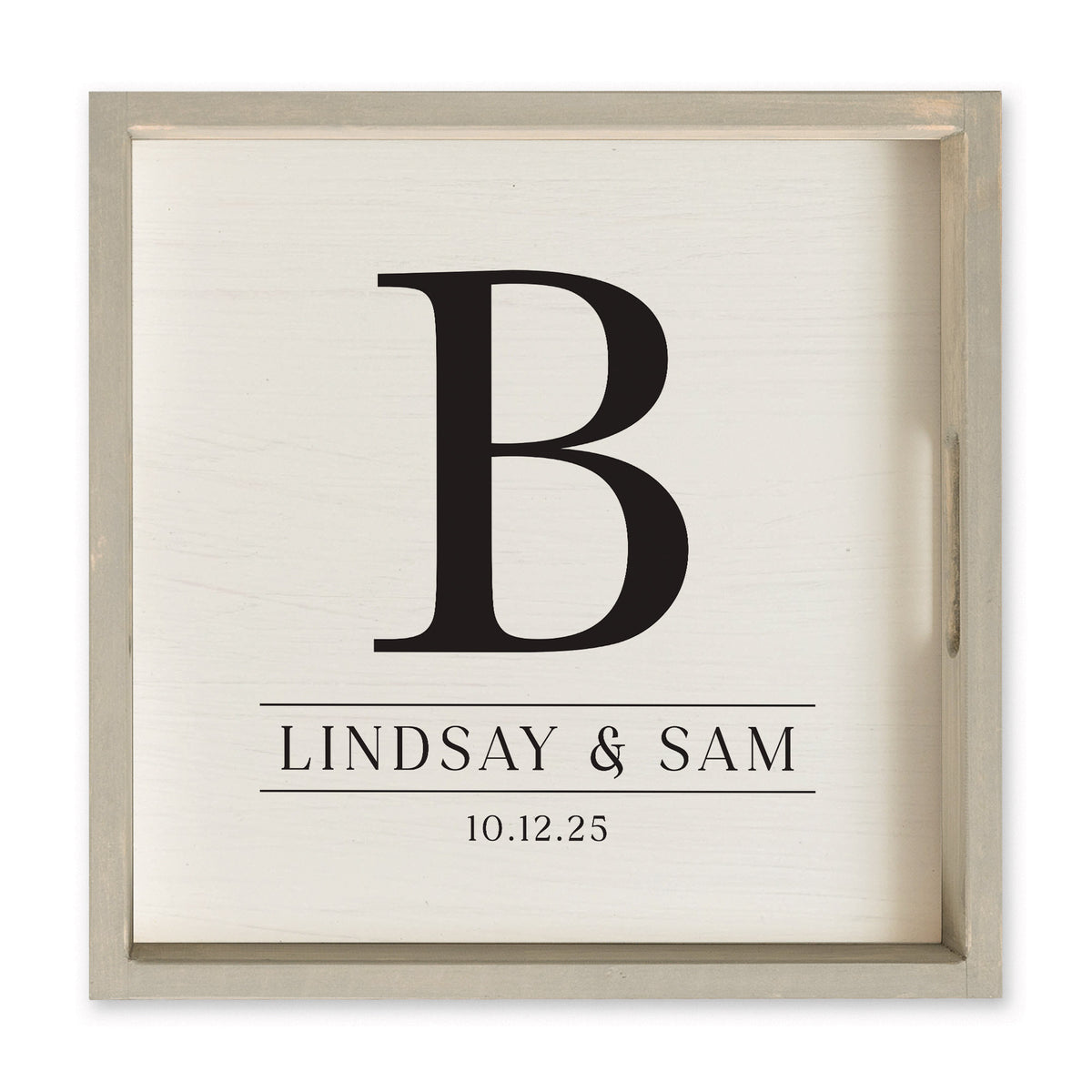 Initial Personalized Serving Tray