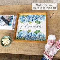 Hydrangea Bloom Personalized Serving Tray