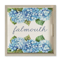 Hydrangea Bloom Personalized Serving Tray