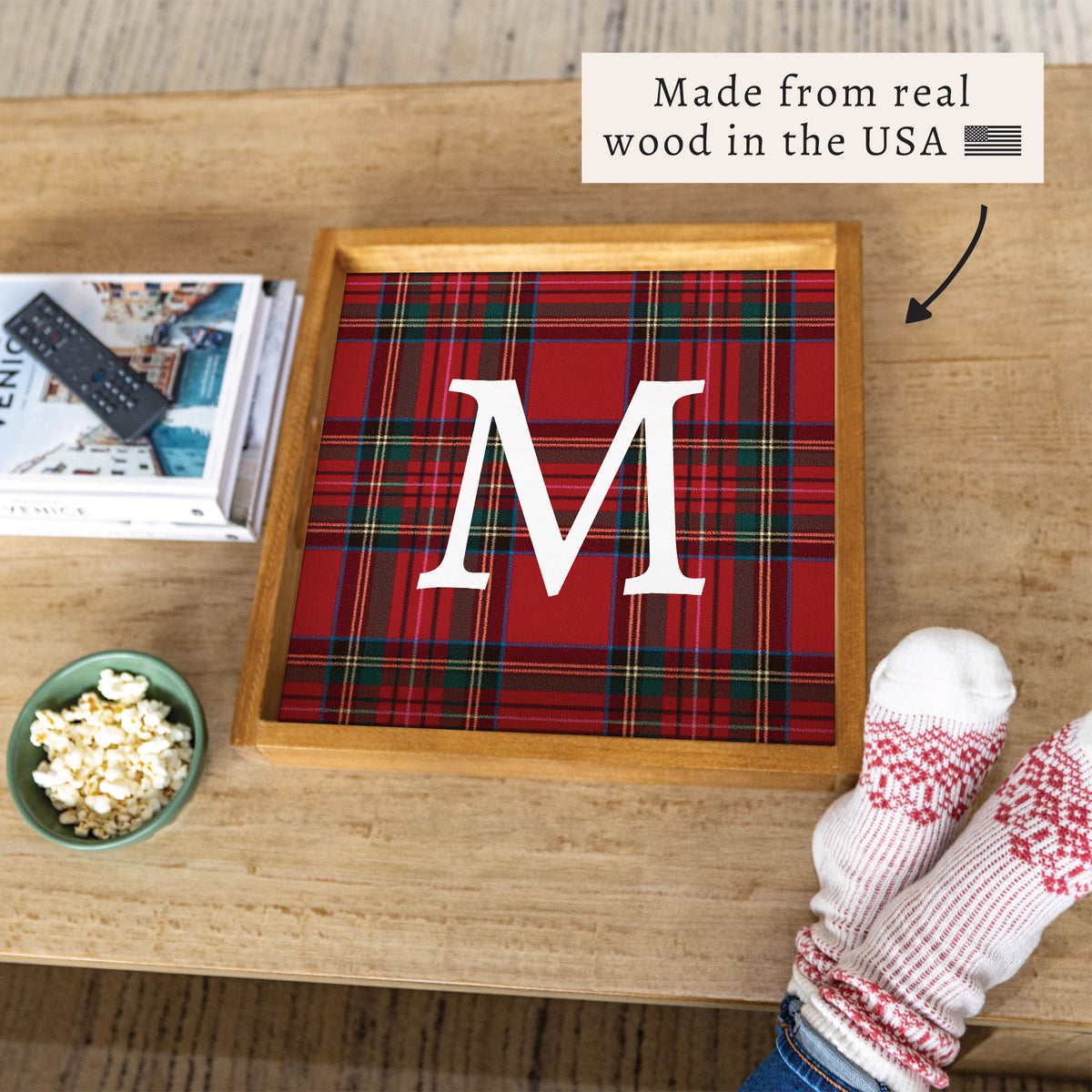 Classic Tartan Personalized Serving Tray