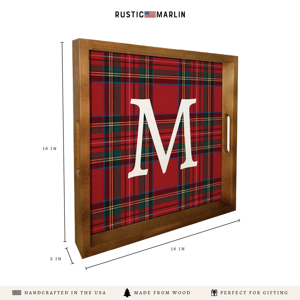 Classic Tartan Personalized Serving Tray