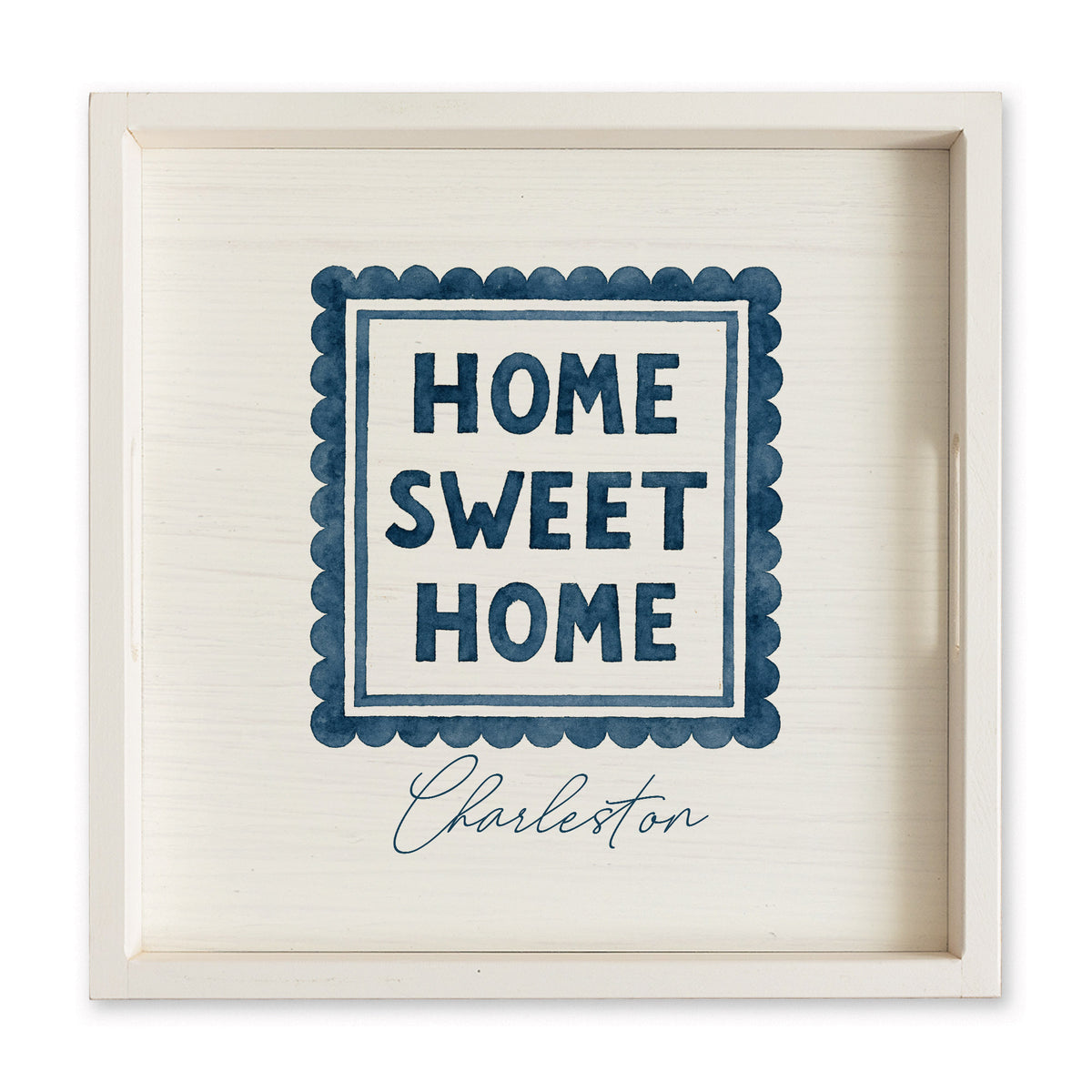 Home Sweet Home Stamp Personalized Serving Tray