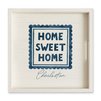 Home Sweet Home Stamp Personalized Serving Tray